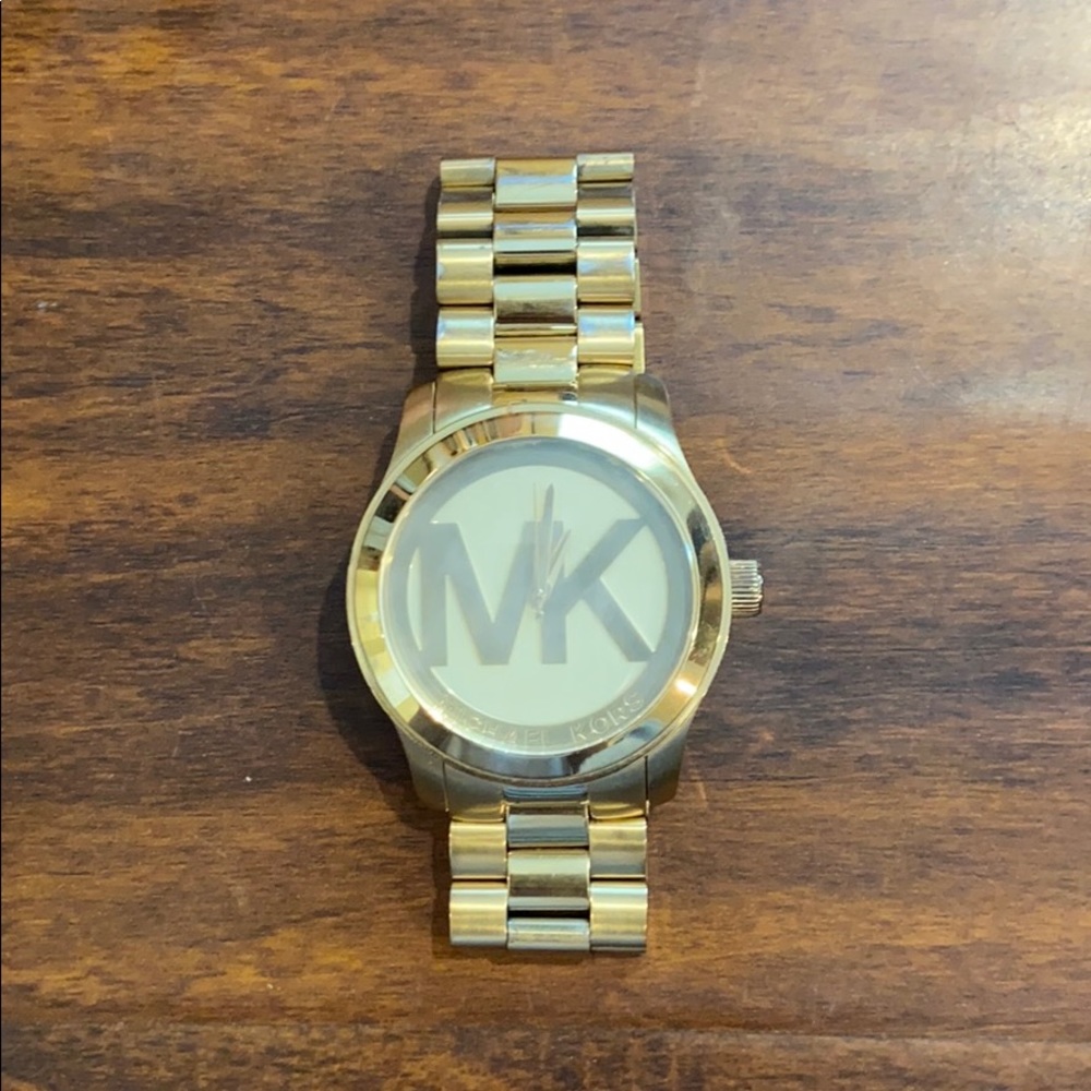 Gold Michael Kors Classic Face Watch